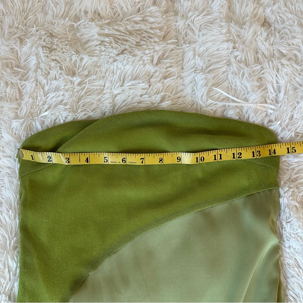 D&M Women’s Green Maxi Dress Evening Wedding Party Dress Size: Medium NWT - Picture 9 of 11